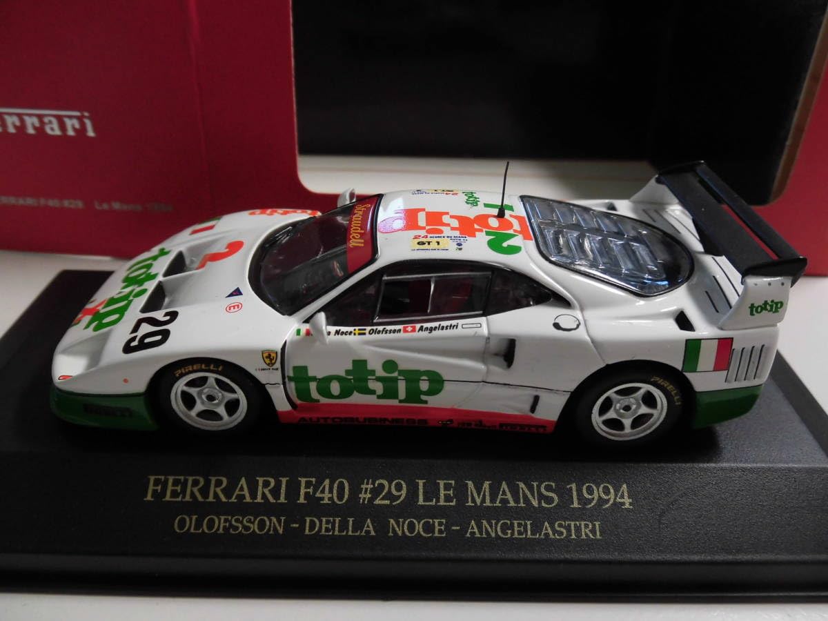 IXO(イクソ) [1/43] Ferrari(フェラーリ) F40 #29 Le Mans 1994 Amazon | フェラーリF40 29 ルマン1994 【ixo イクソ 1/43 ミニカー